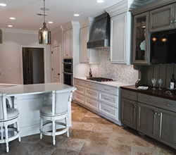 Blue Ridge Kitchen Cabinetry, dark grey wood